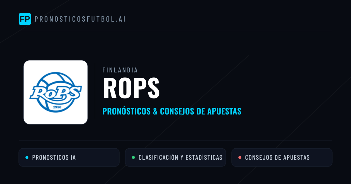 Rops Pronósticos y estadísticas