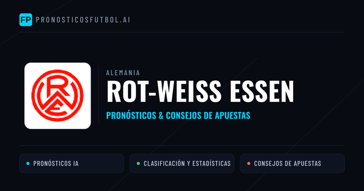 Rot-Weiß Essen Pronósticos y estadísticas
