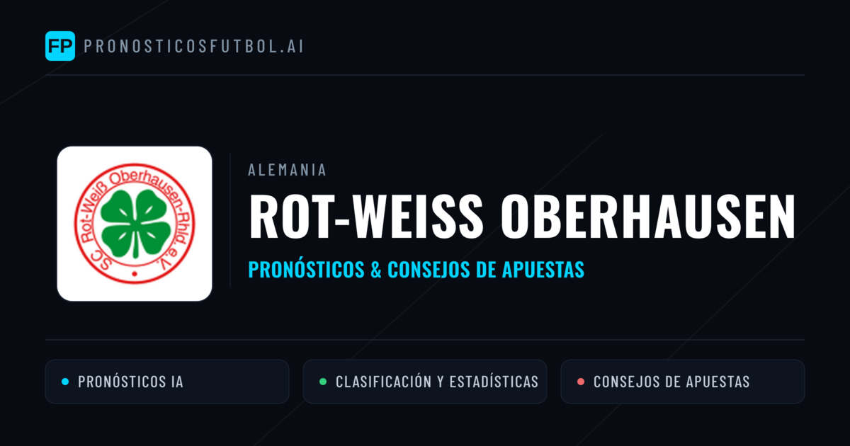 Rot-Weiß Oberhausen Pronósticos y estadísticas