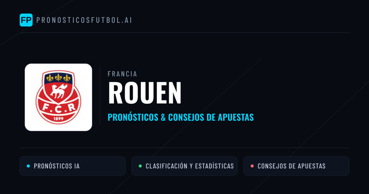 Rouen Pronósticos y estadísticas
