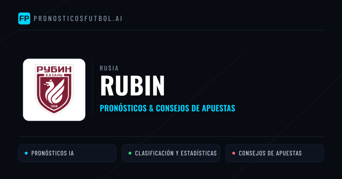 Rubin Pronósticos y estadísticas