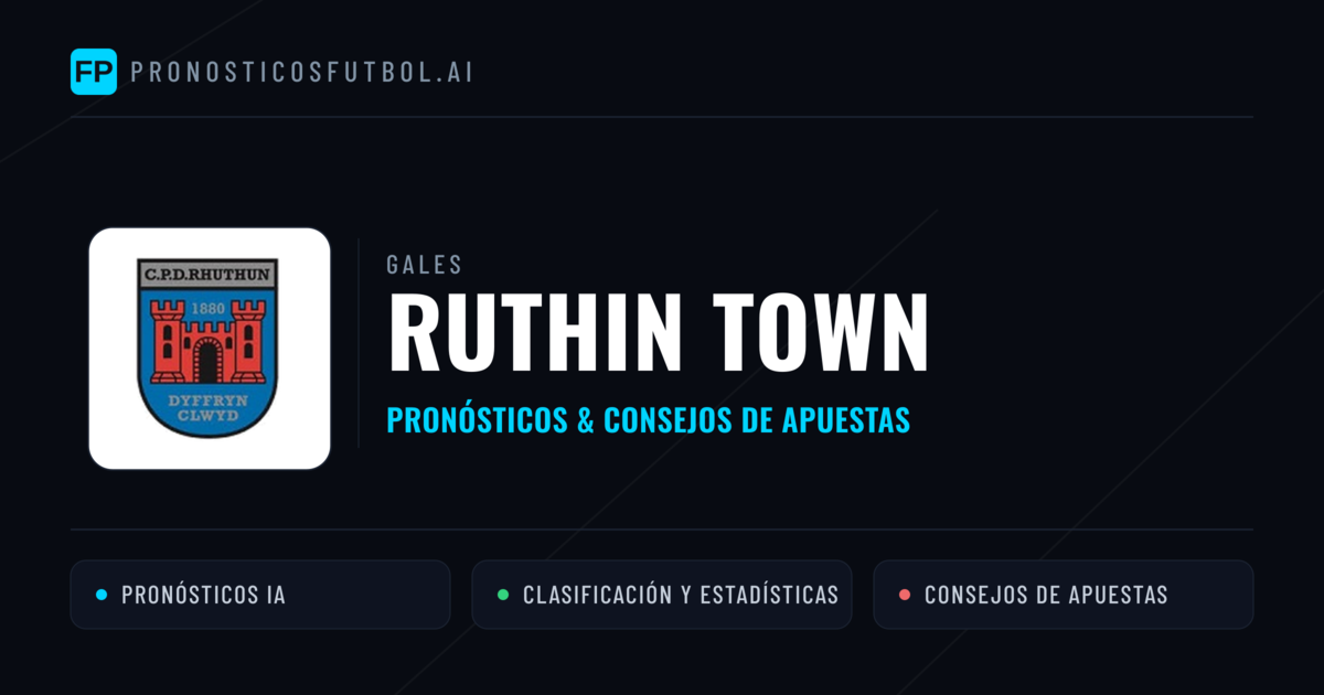Ruthin Town Pronósticos y estadísticas