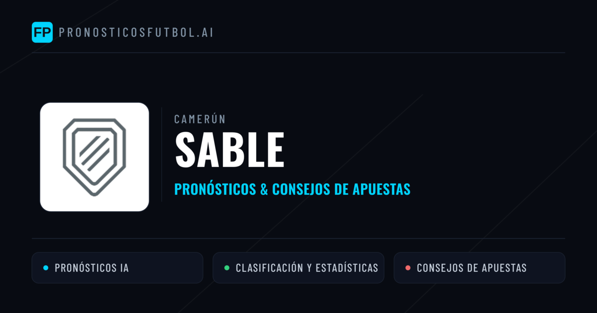 Sable Pronósticos y estadísticas