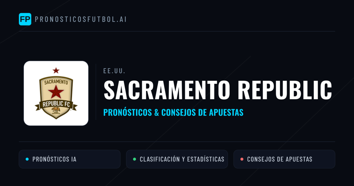 Sacramento Republic Pronósticos y estadísticas