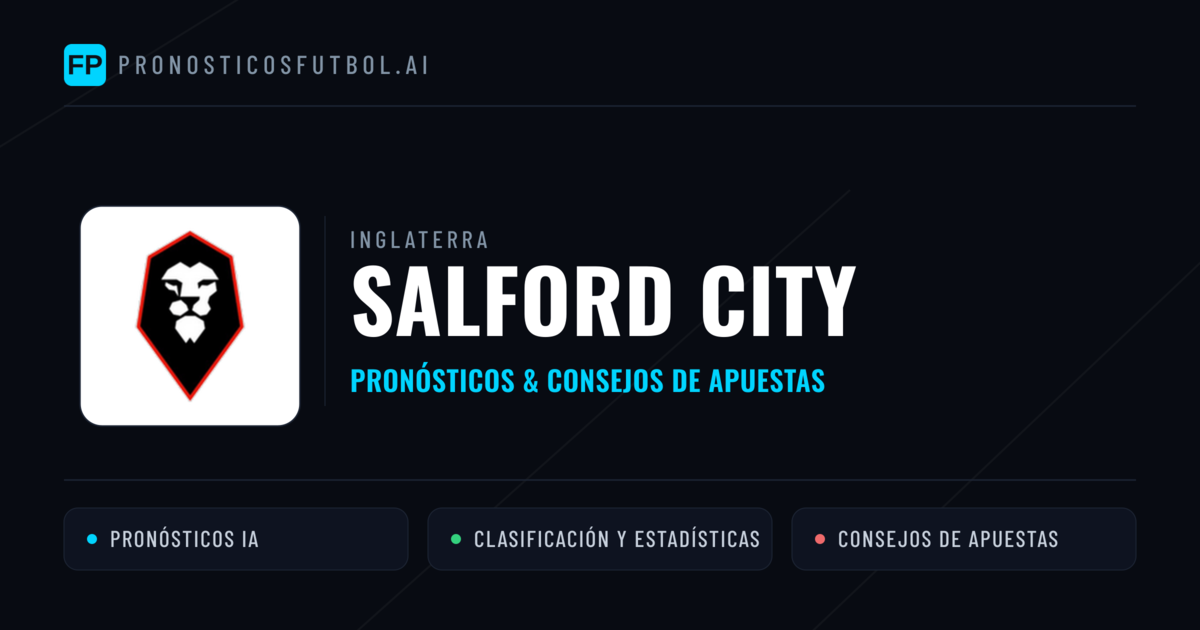 Salford City Pronósticos y estadísticas