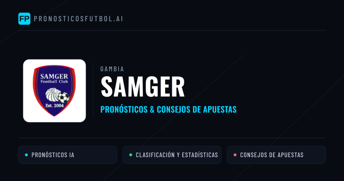 Samger Pronósticos y estadísticas