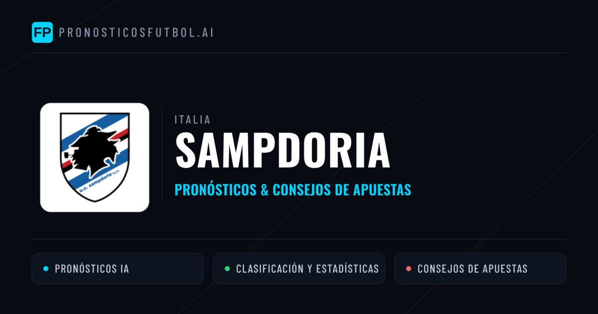 Sampdoria Pronósticos y estadísticas