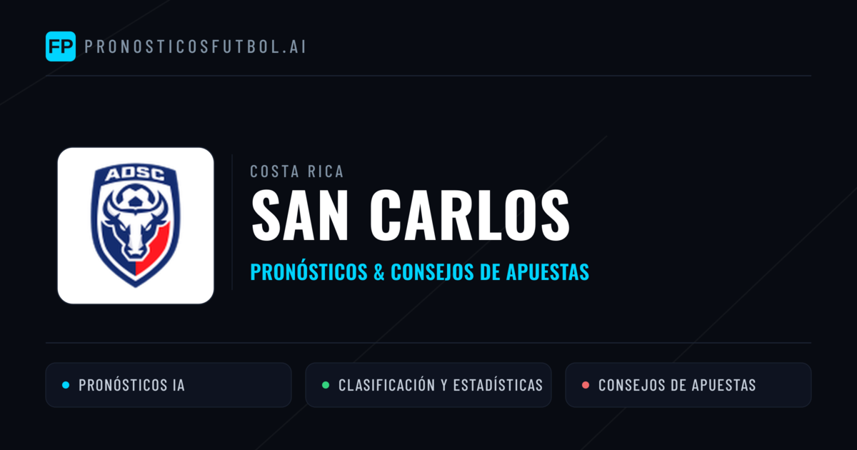 San Carlos Pronósticos y estadísticas