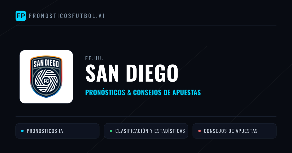 San Diego Pronósticos y estadísticas