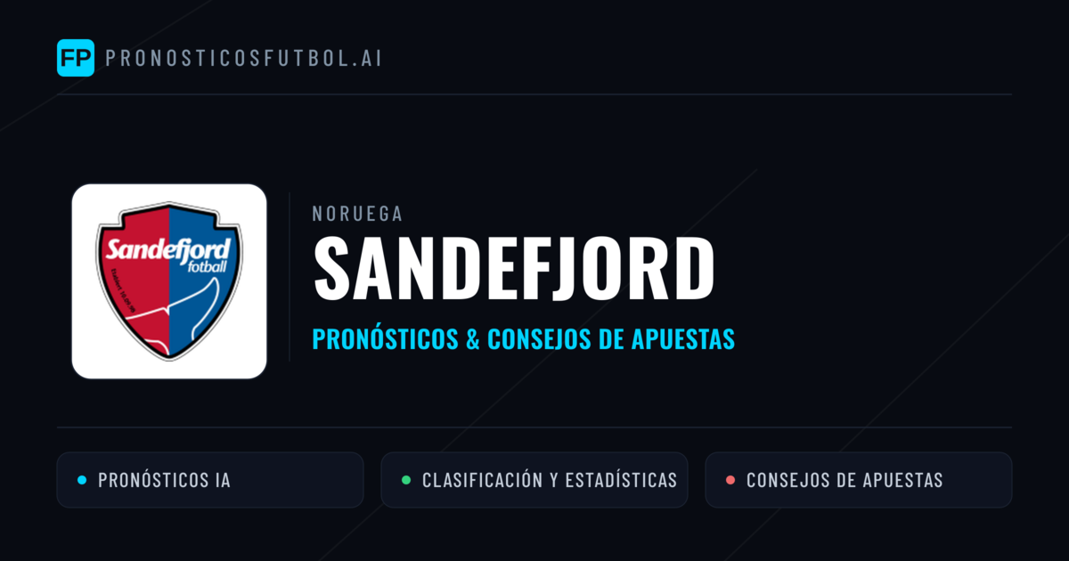 Sandefjord Pronósticos y estadísticas