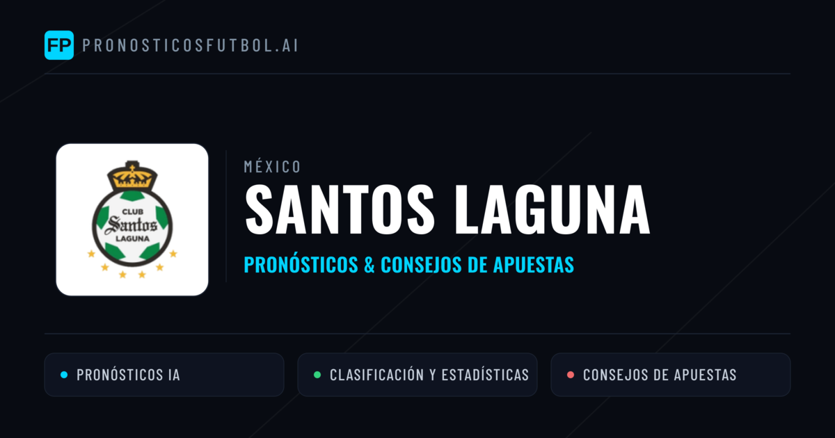 Santos Laguna Pronósticos y estadísticas