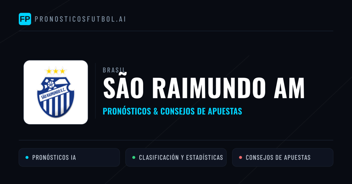 São Raimundo AM Pronósticos y estadísticas