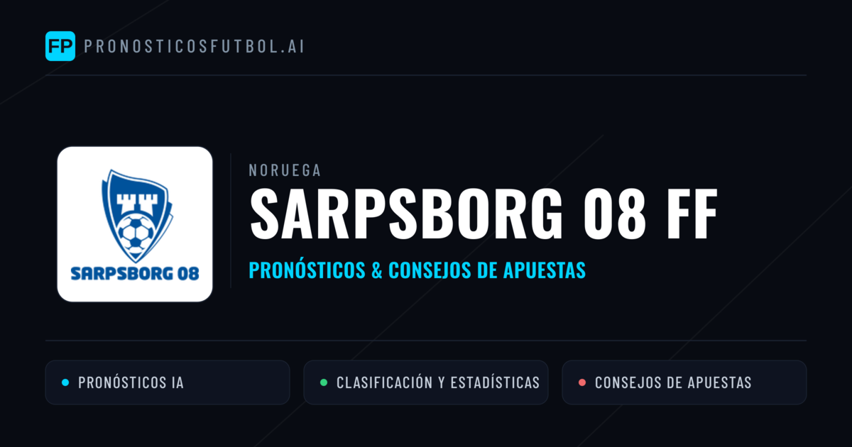 Sarpsborg 08 FF Pronósticos y estadísticas