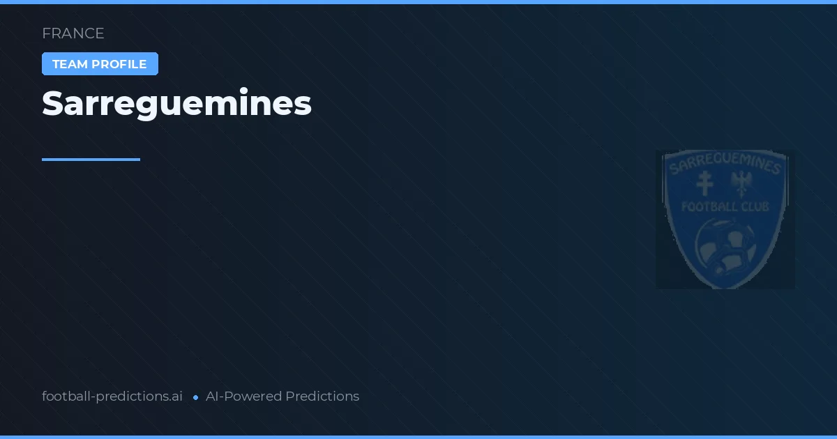 Sarreguemines Pronósticos y estadísticas