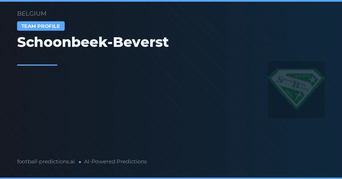 Schoonbeek-Beverst Pronósticos y estadísticas