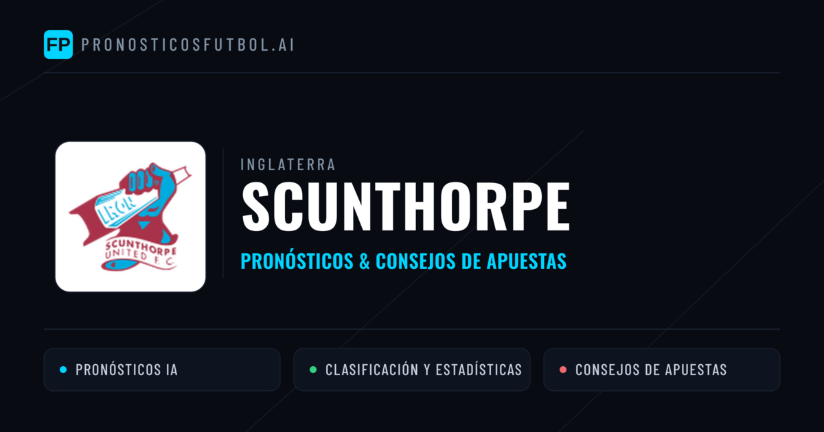 Scunthorpe Pronósticos y estadísticas