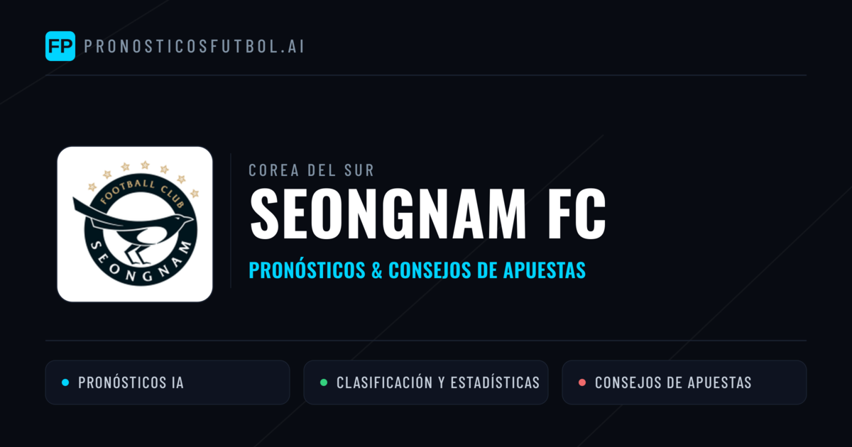 Seongnam FC Pronósticos y estadísticas