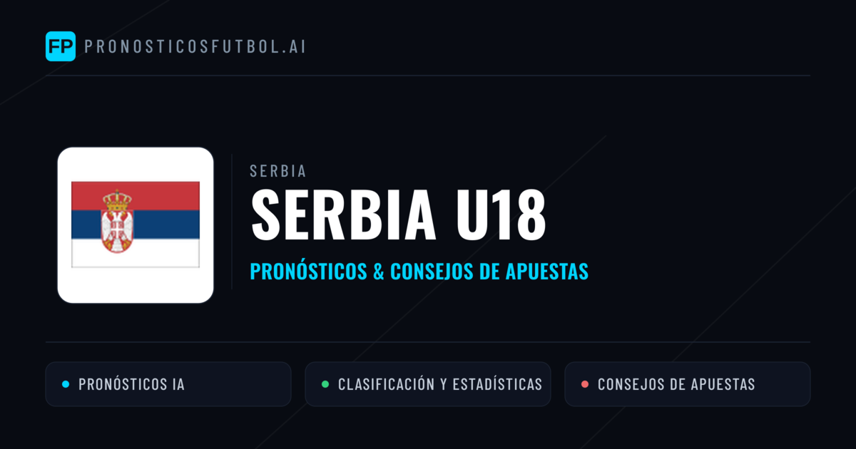 Serbia U18 Pronósticos y estadísticas