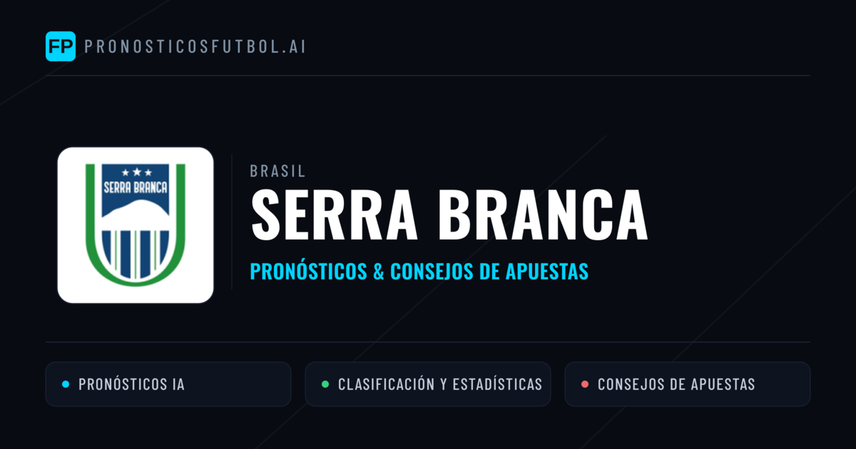 Serra Branca Pronósticos y estadísticas