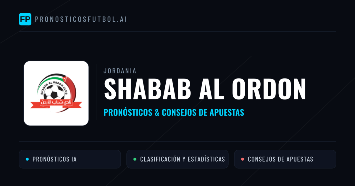 Shabab Al Ordon Pronósticos y estadísticas