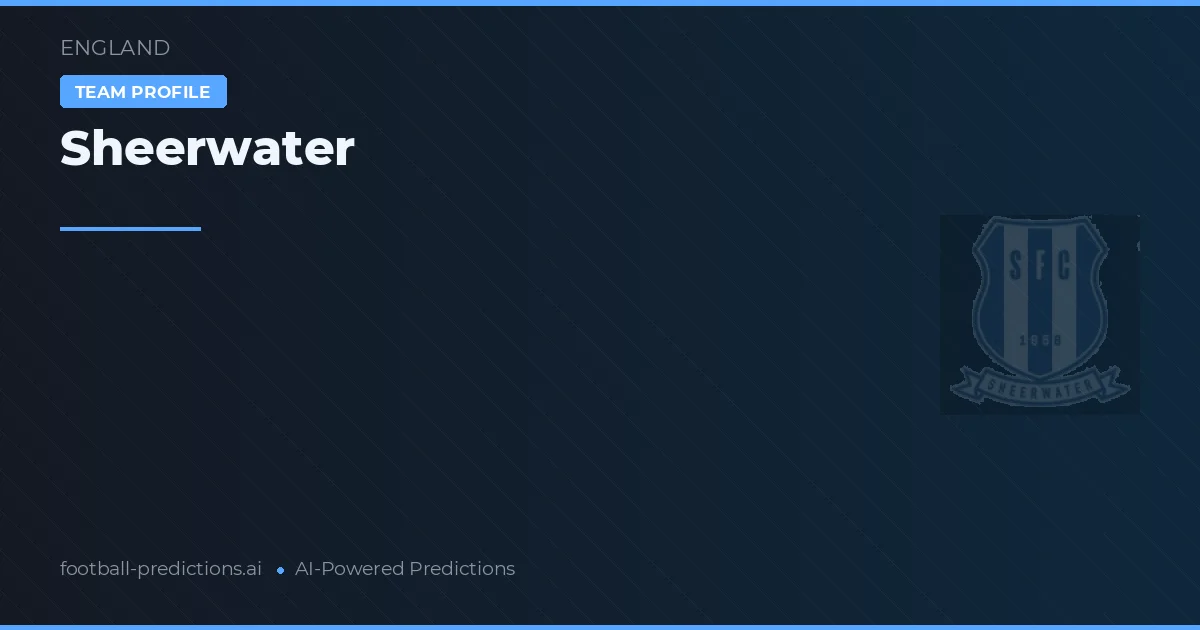 Sheerwater Pronósticos y estadísticas