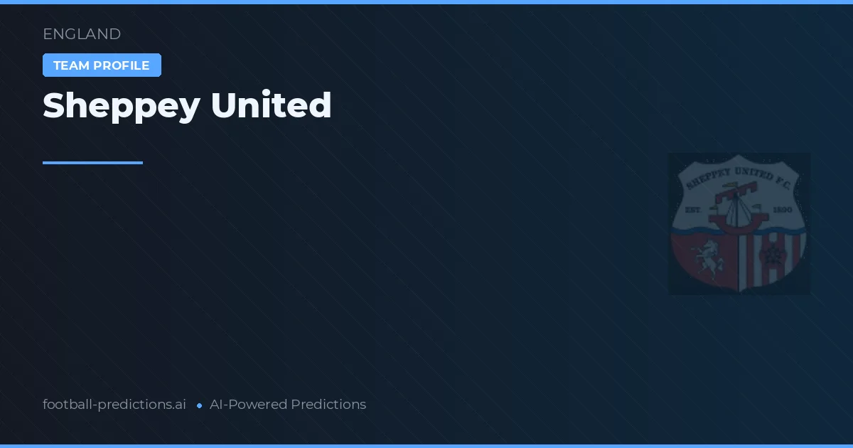Sheppey United Pronósticos y estadísticas