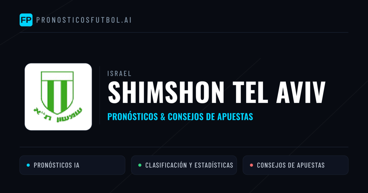 Shimshon Tel Aviv Pronósticos y estadísticas