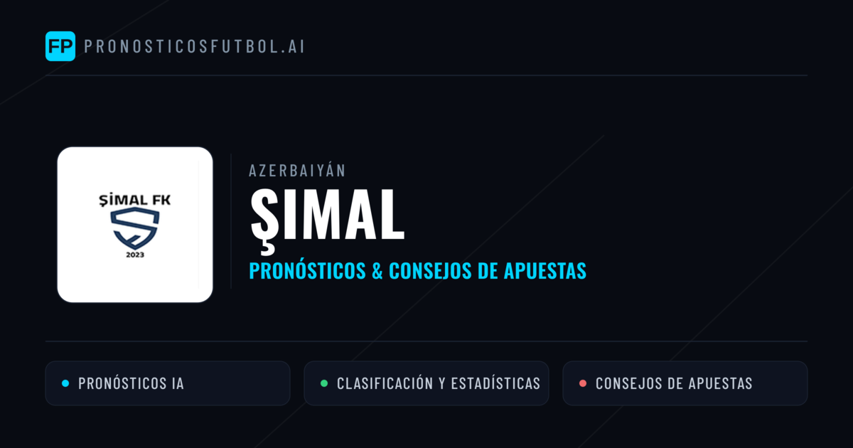 Şimal Pronósticos y estadísticas
