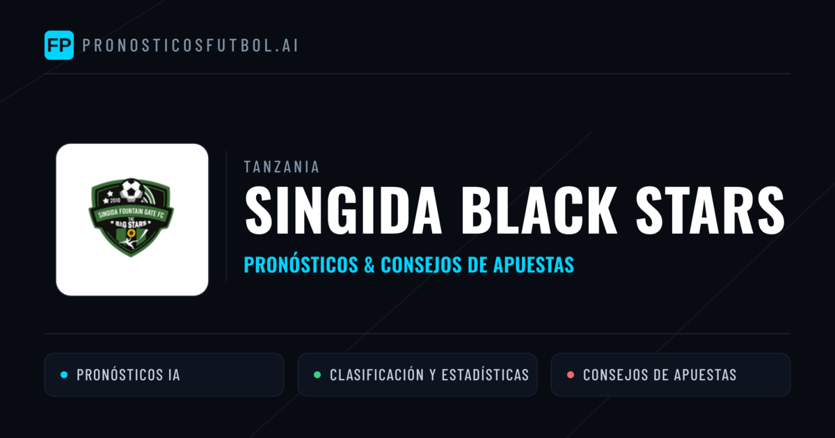 Singida Black Stars Pronósticos y estadísticas