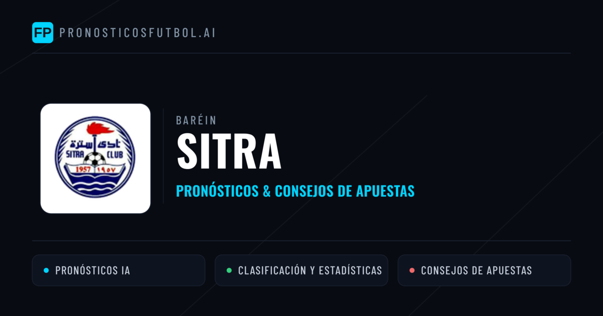 Sitra Pronósticos y estadísticas