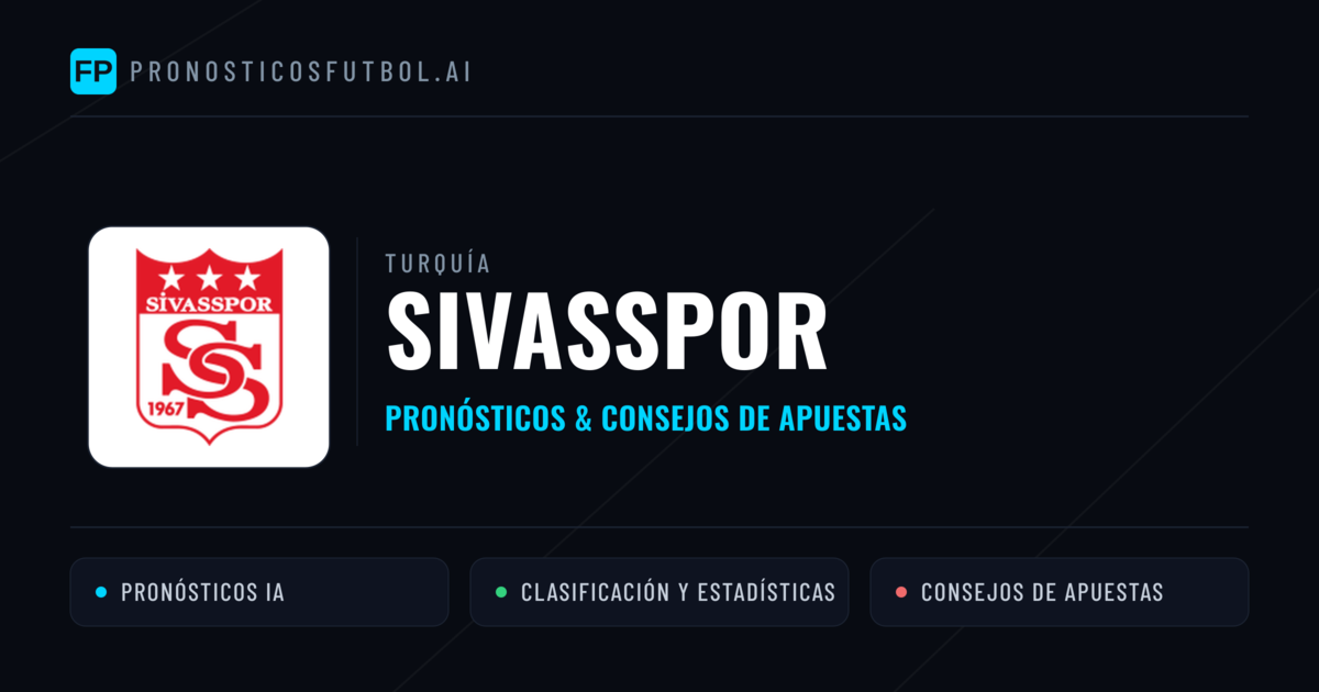 Sivasspor Pronósticos y estadísticas