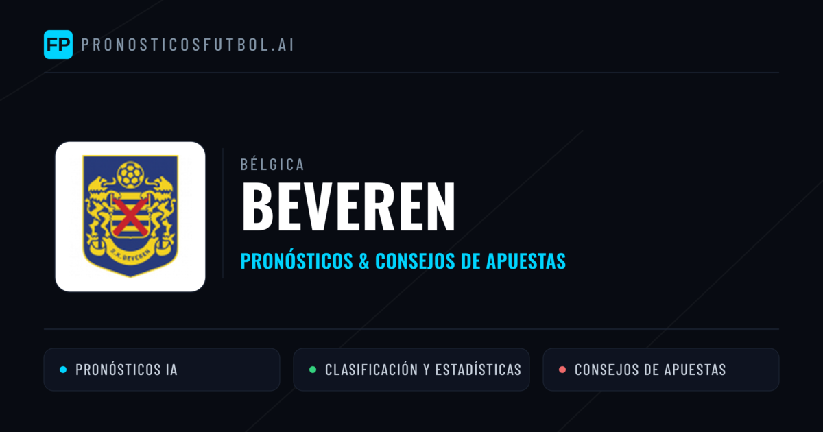 Beveren Pronósticos y estadísticas