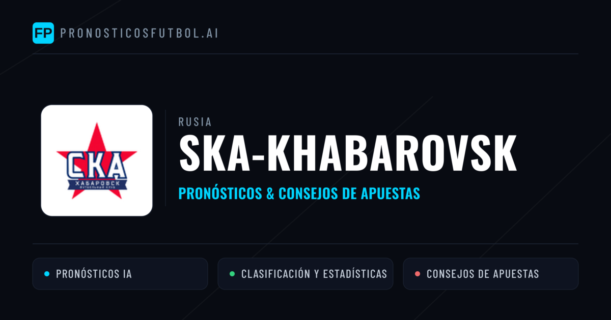 Ska-khabarovsk Pronósticos y estadísticas