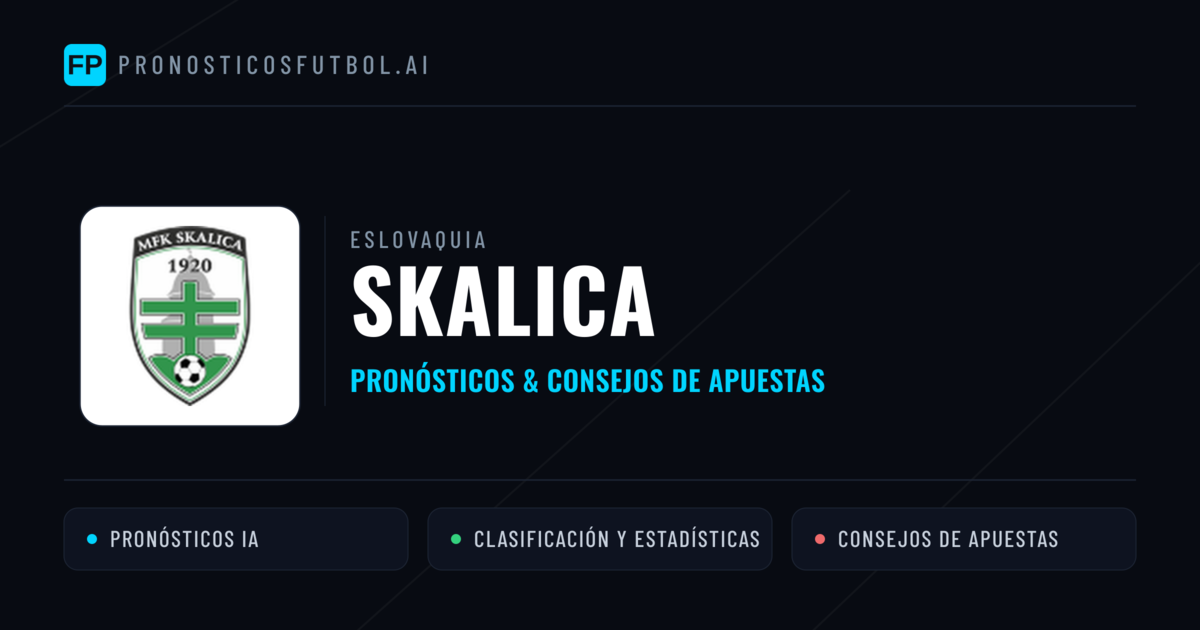Skalica Pronósticos y estadísticas