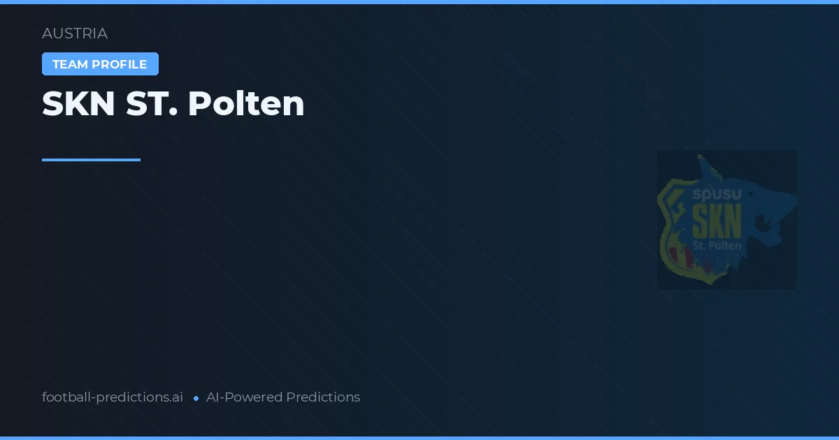 SKN St. Pölten Pronósticos y estadísticas