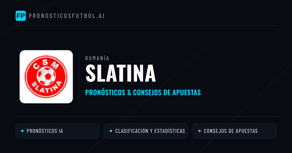 Slatina Pronósticos y estadísticas