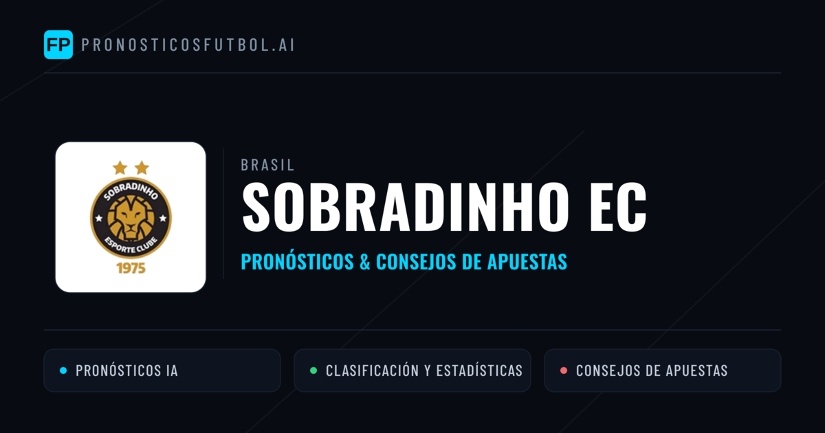 Sobradinho EC Pronósticos y estadísticas