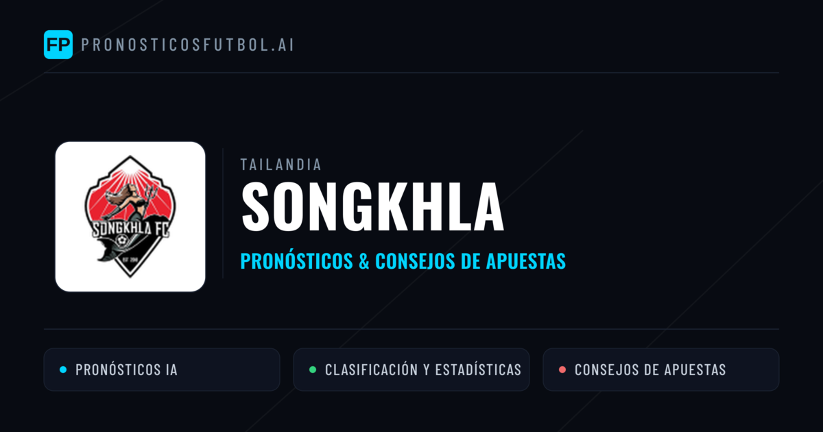 Songkhla Pronósticos y estadísticas