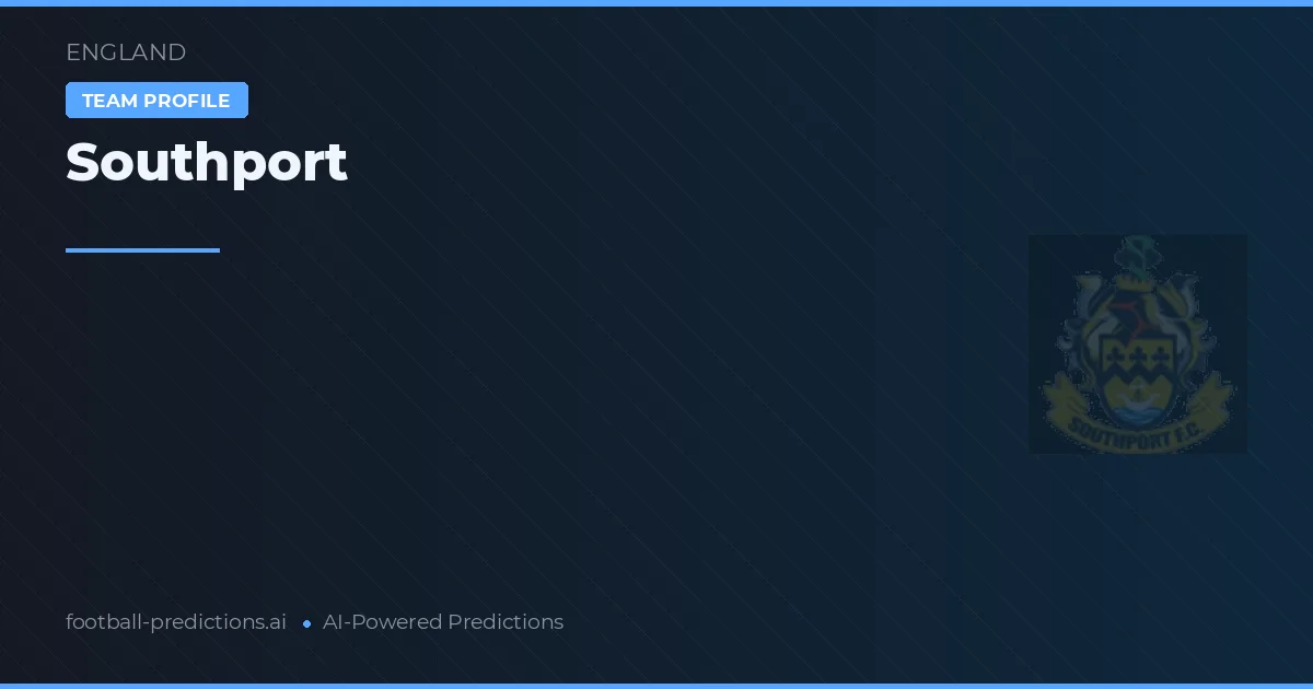 Southport Pronósticos y estadísticas