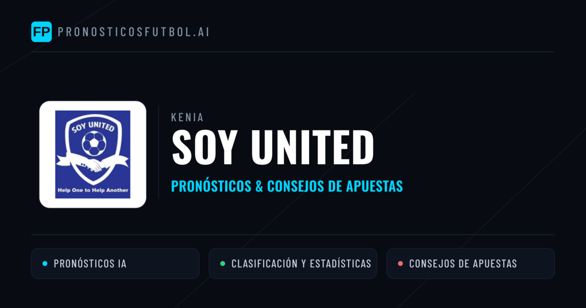 Soy United Pronósticos y estadísticas