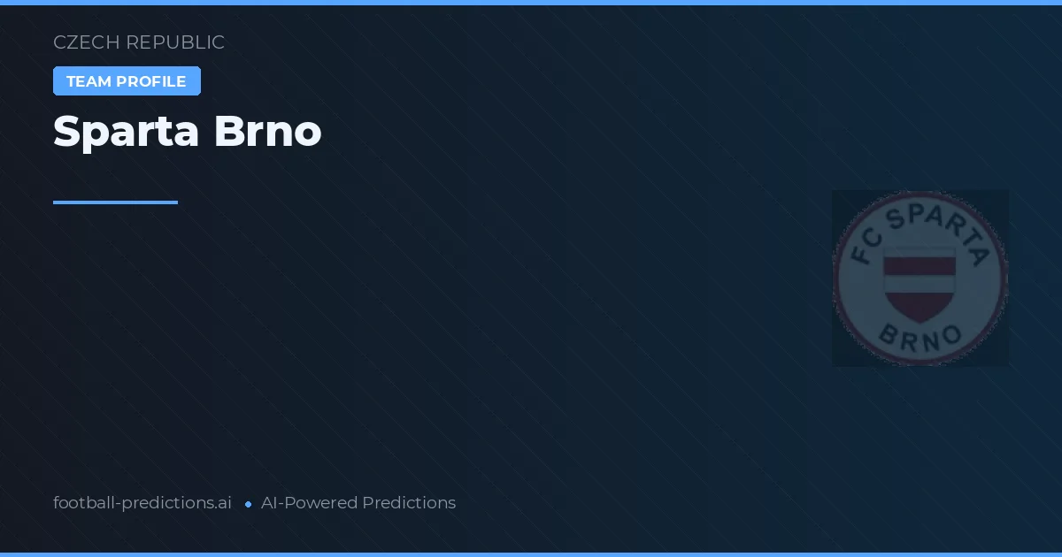 Sparta Brno Pronósticos y estadísticas