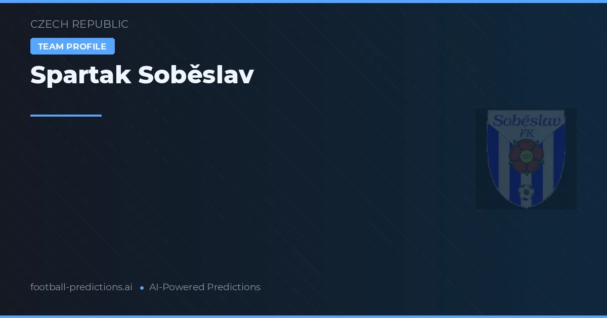 Spartak Soběslav Pronósticos y estadísticas