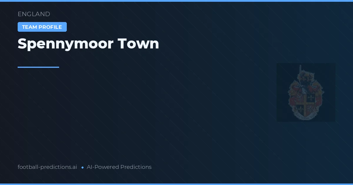 Spennymoor Town Pronósticos y estadísticas