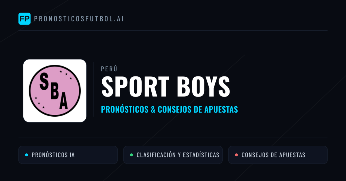 Sport Boys Pronósticos y estadísticas