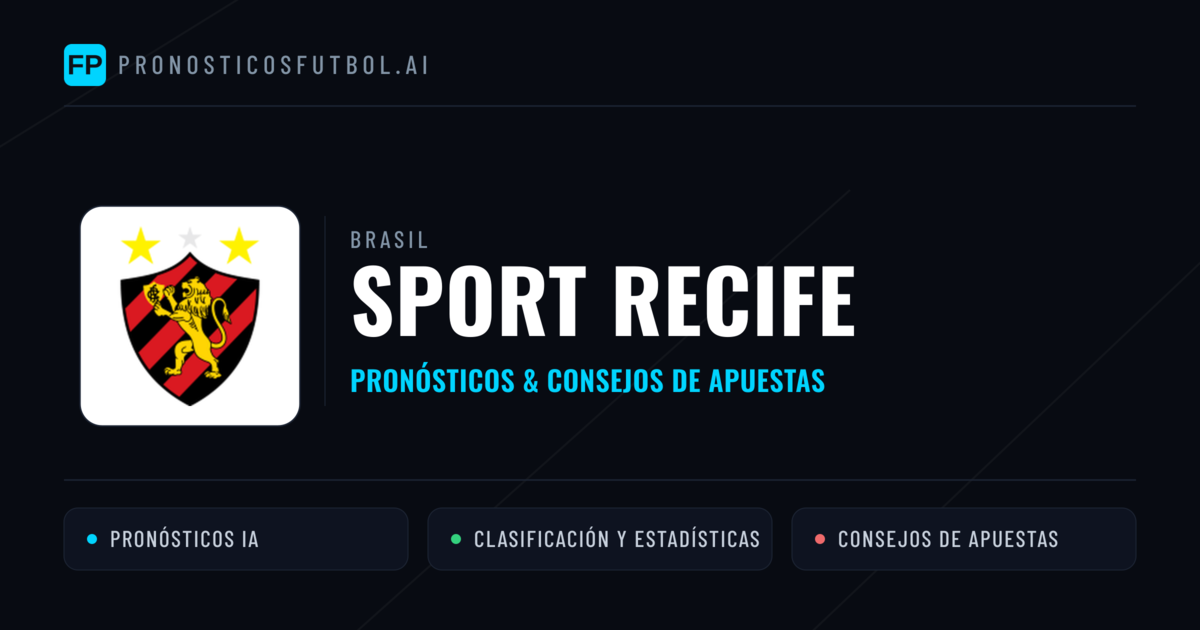 Sport Recife Pronósticos y estadísticas