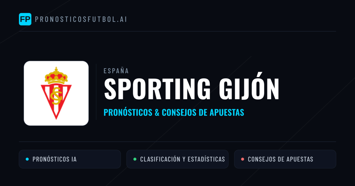 Sporting Gijón Pronósticos y estadísticas