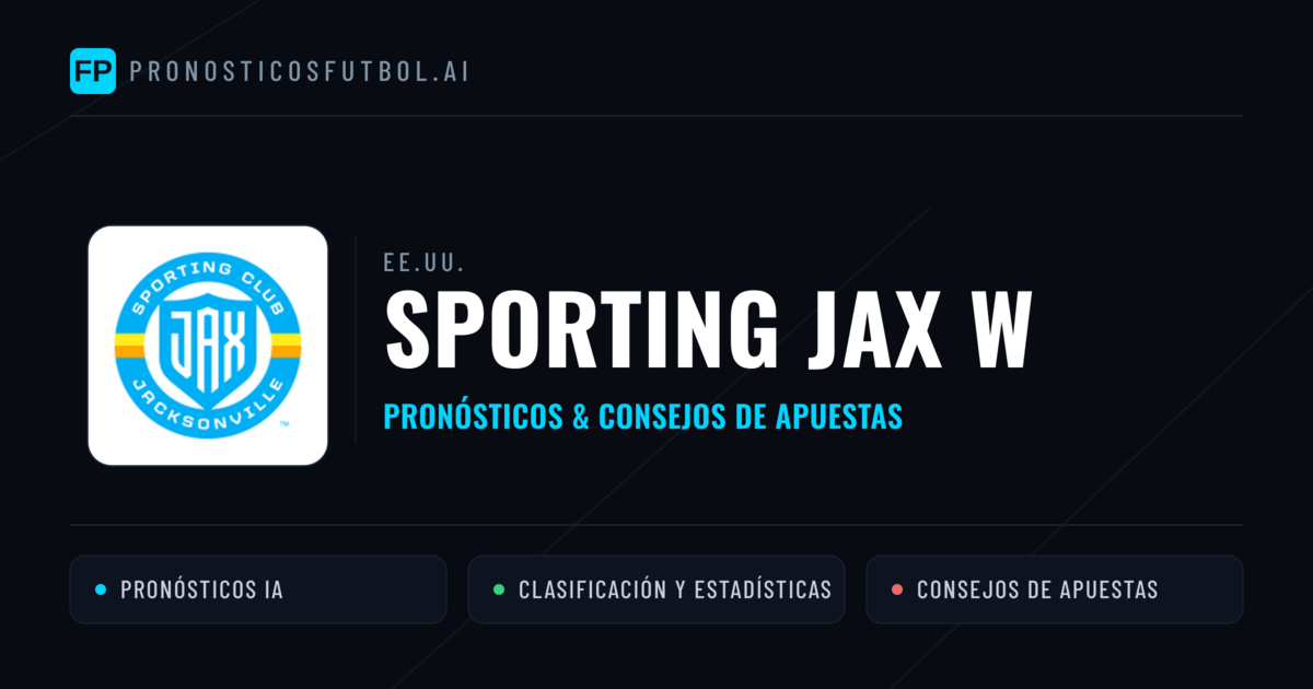 Sporting JAX W Pronósticos y estadísticas