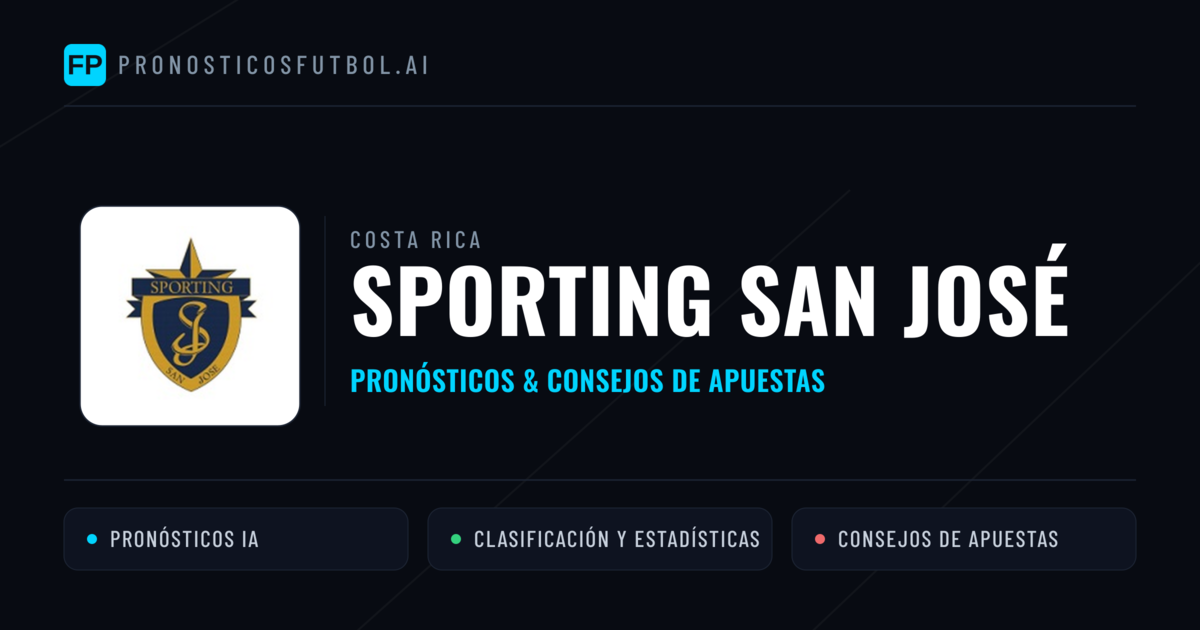 Sporting San José Pronósticos y estadísticas