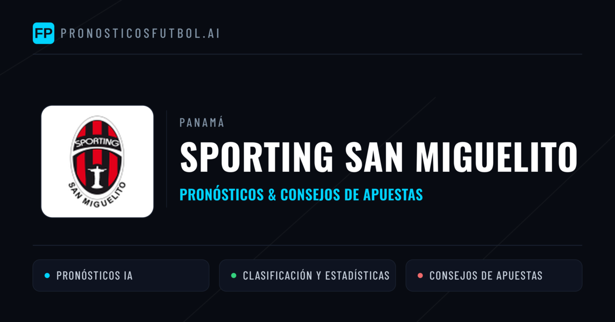 Sporting San Miguelito Pronósticos y estadísticas