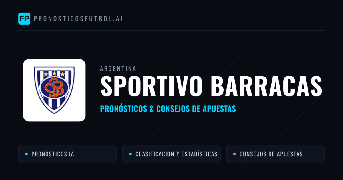 Sportivo Barracas Pronósticos y estadísticas